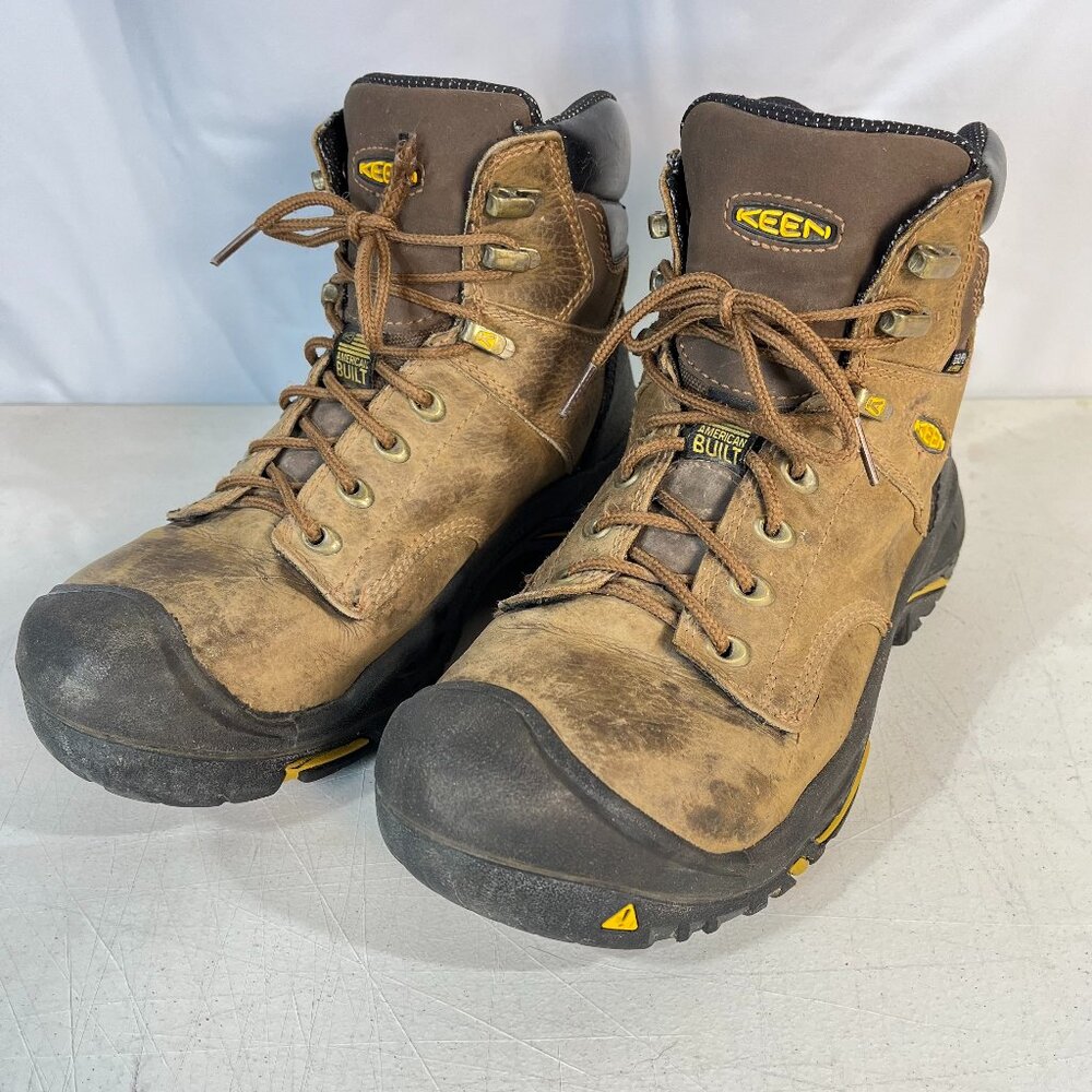 7.5 EE Men's KEEN Utility Mt. Vernon 6'' Waterproof Soft Toe Work Boot - 1014600